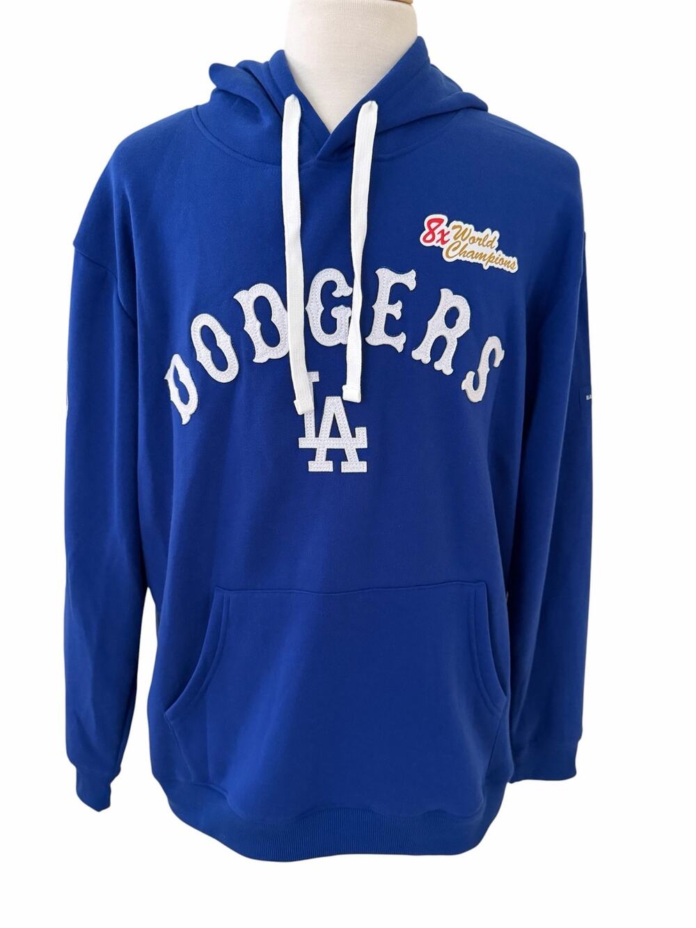 Los Angeles Dodgers Official 8X World Champions Royal Blue Hoodie Size XL